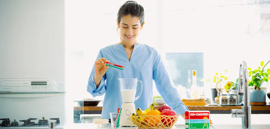 Wellness routine with chlorella supplements and healthy daily habits