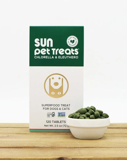 Sun Pet Treats – Chlorella & Eleuthero for Dogs & Cats